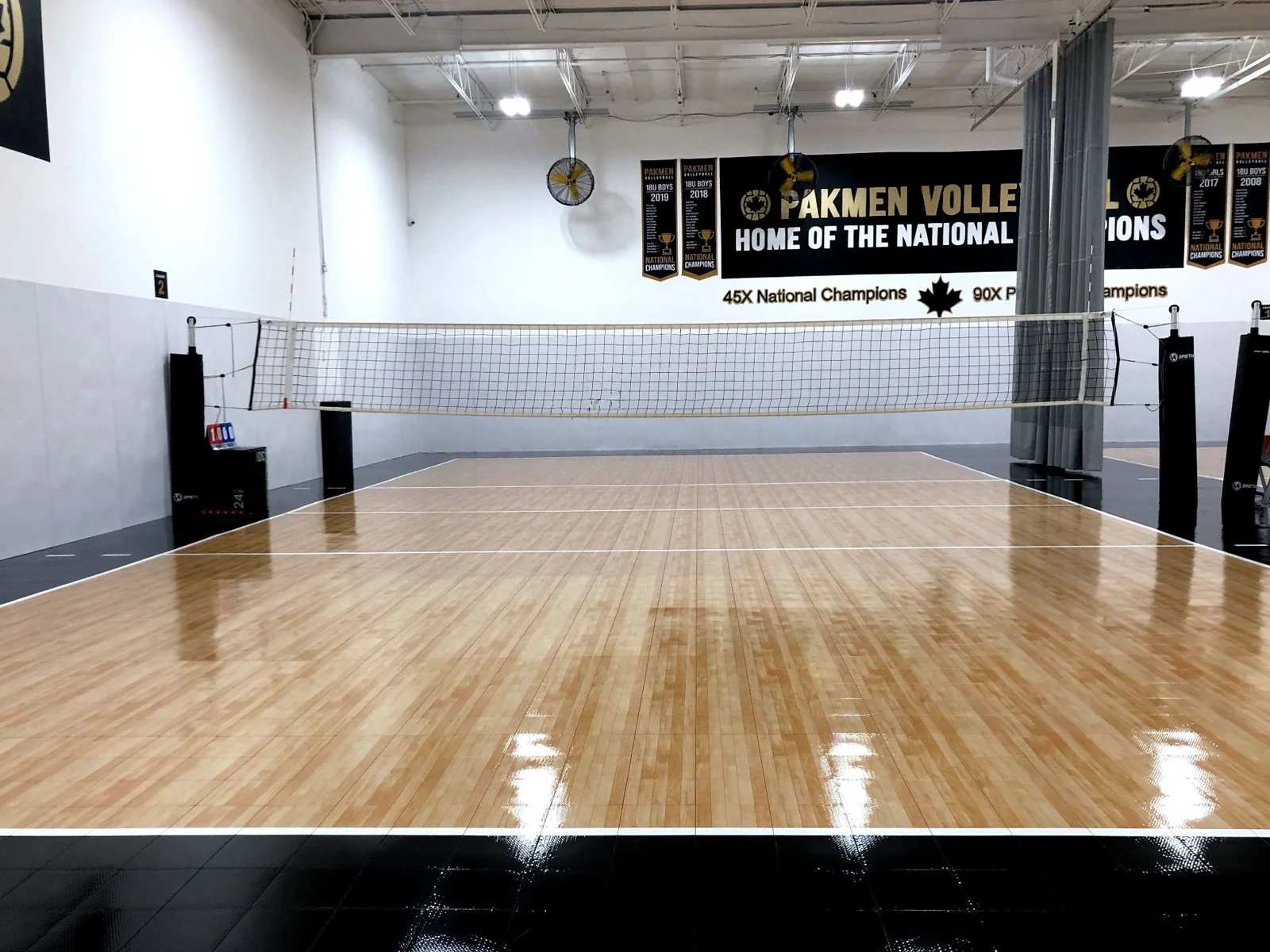 Indoor court space at Pakmen Courts Main